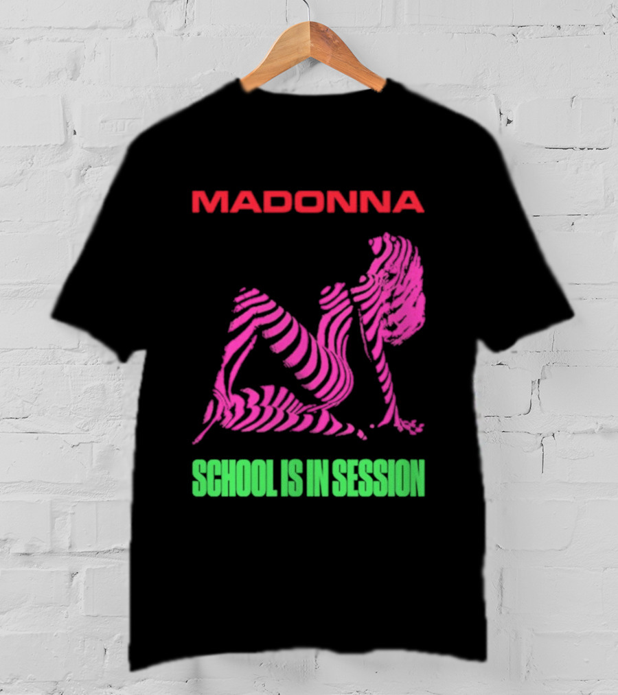 Madonna School Is In Session Pink T-Shirt