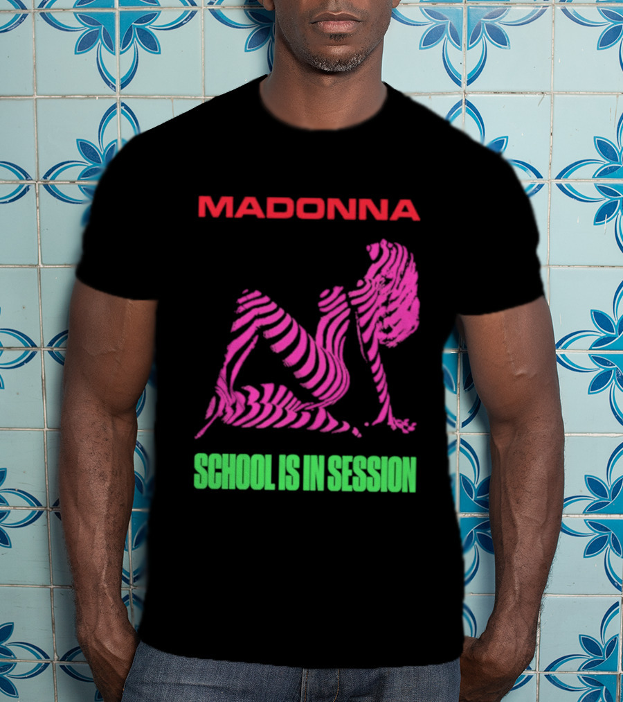 Madonna School Is In Session Pink T-Shirt