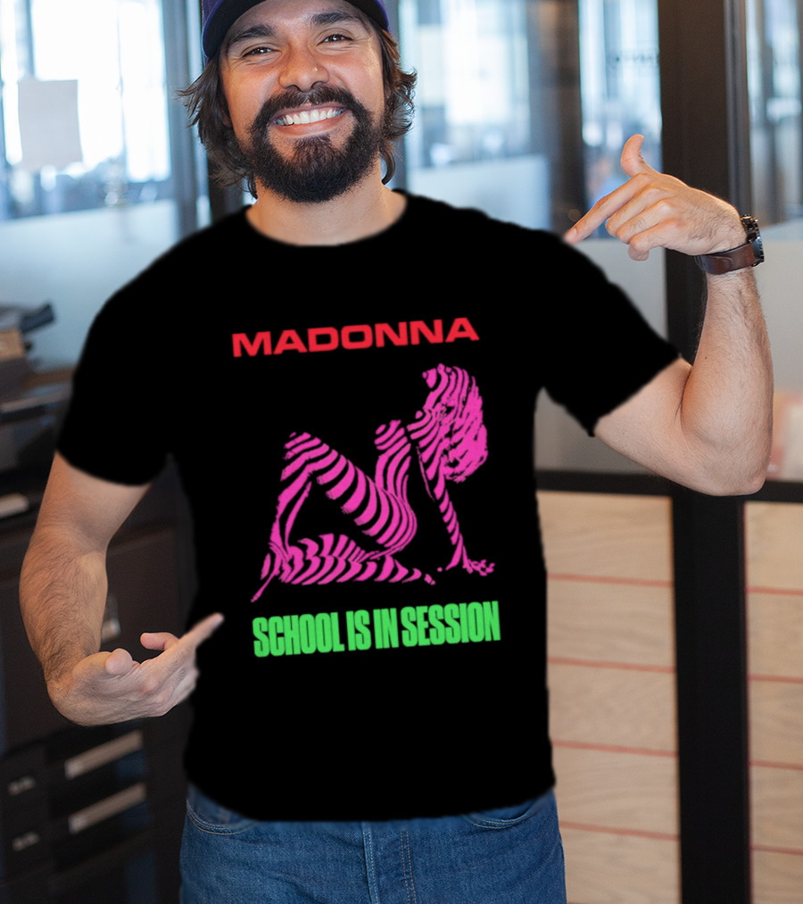 Madonna School Is In Session Pink T-Shirt