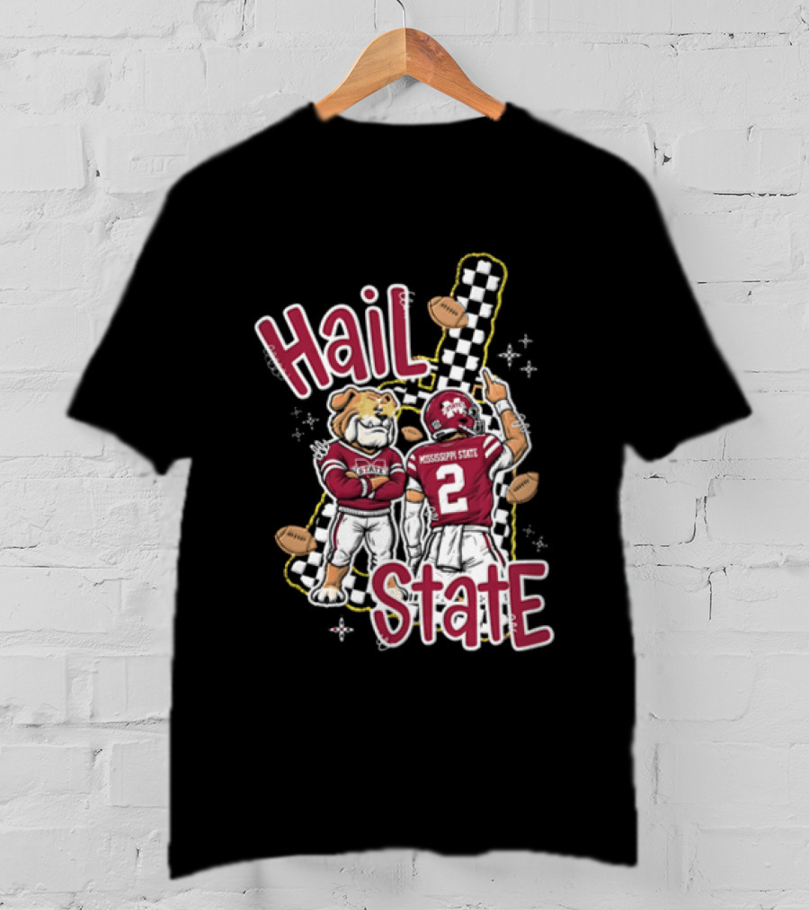 Mississippi State Hail Bulldogs Football Team Spirit T-Shirt