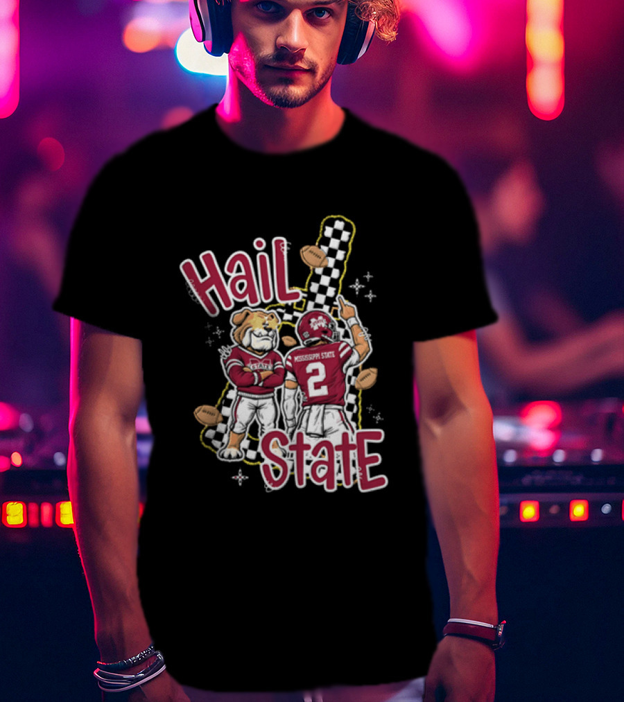 Mississippi State Hail Bulldogs Football Team Spirit T-Shirt