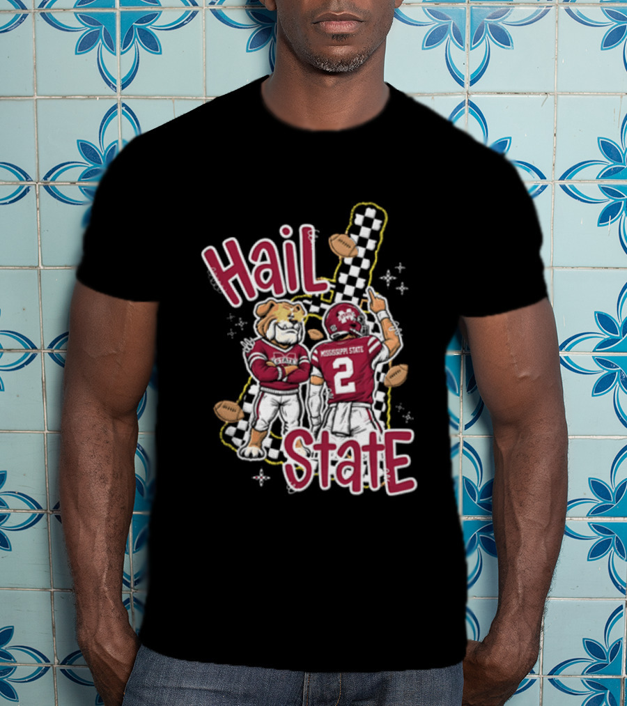 Mississippi State Hail Bulldogs Football Team Spirit T-Shirt