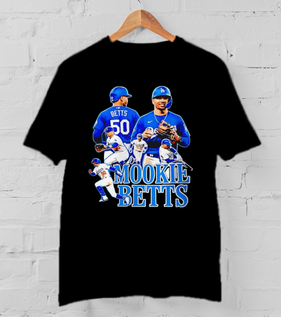 Mookie Betts 50 Los Angeles Dodgers MLB Players T-Shirt