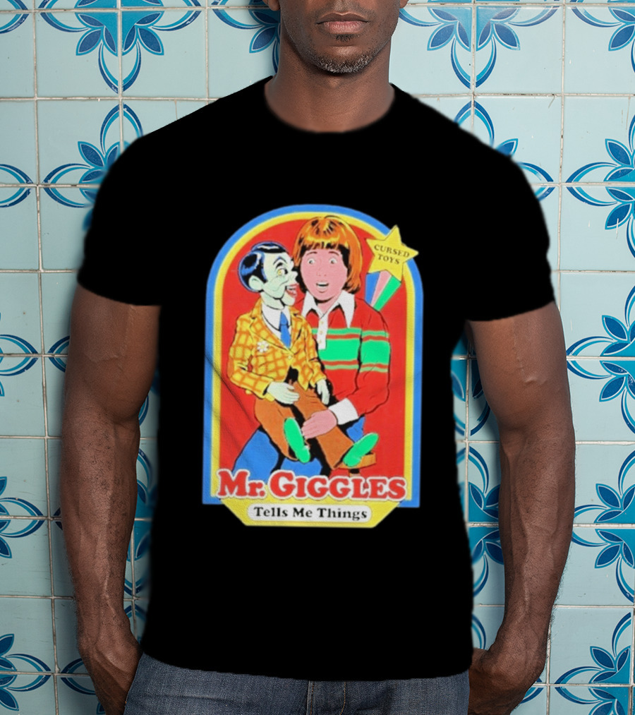 Mr Giggles Cursed Toys Tells Me Things T-Shirt