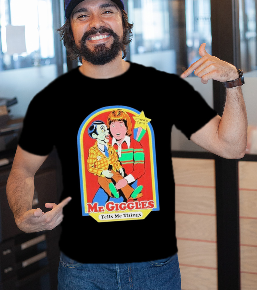 Mr Giggles Cursed Toys Tells Me Things T-Shirt