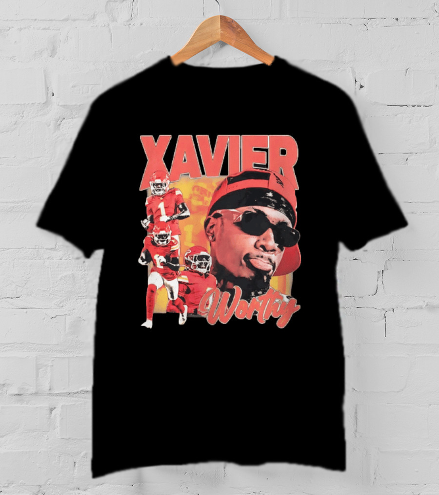 Xavier Worthy Kansas City Chiefs Football Player T-Shirt