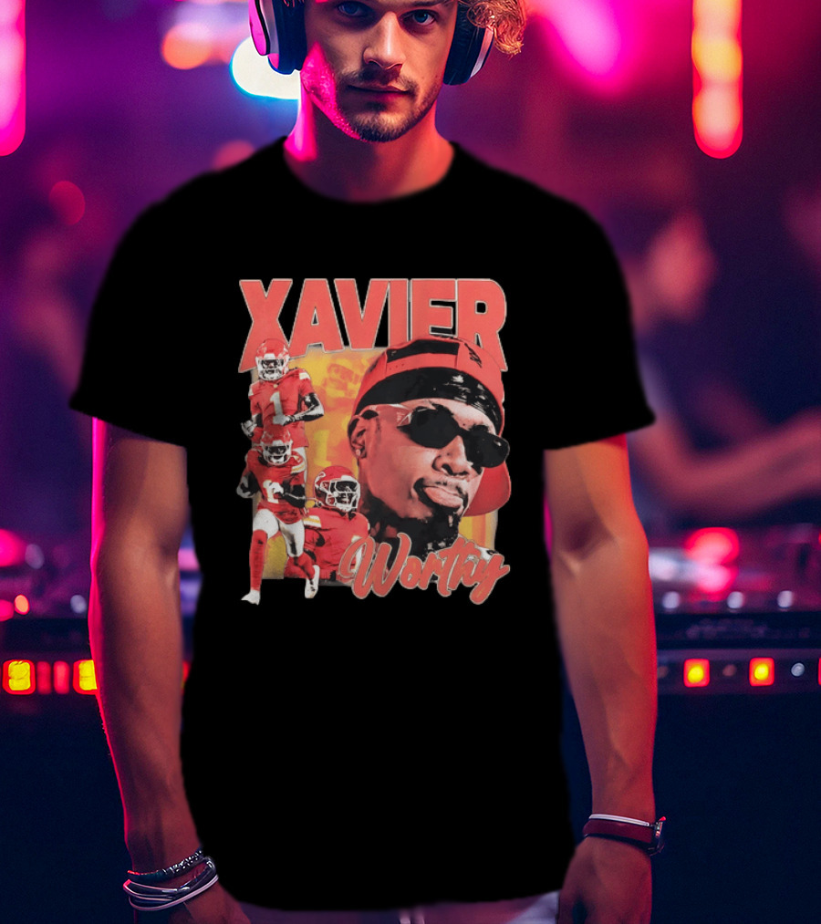 Xavier Worthy Kansas City Chiefs Football Player T-Shirt