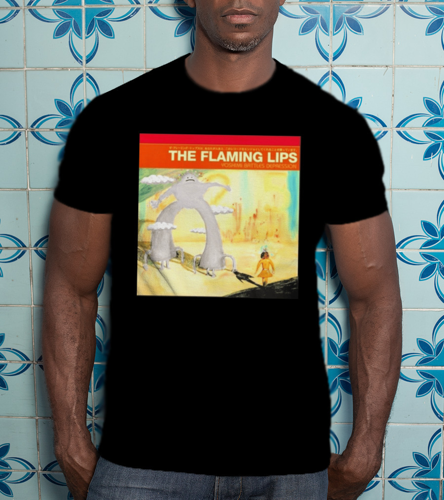 The Flaming Lips Yoshimi Battles Depression Mystery Creature And Girl In Fantasy World T-Shirt