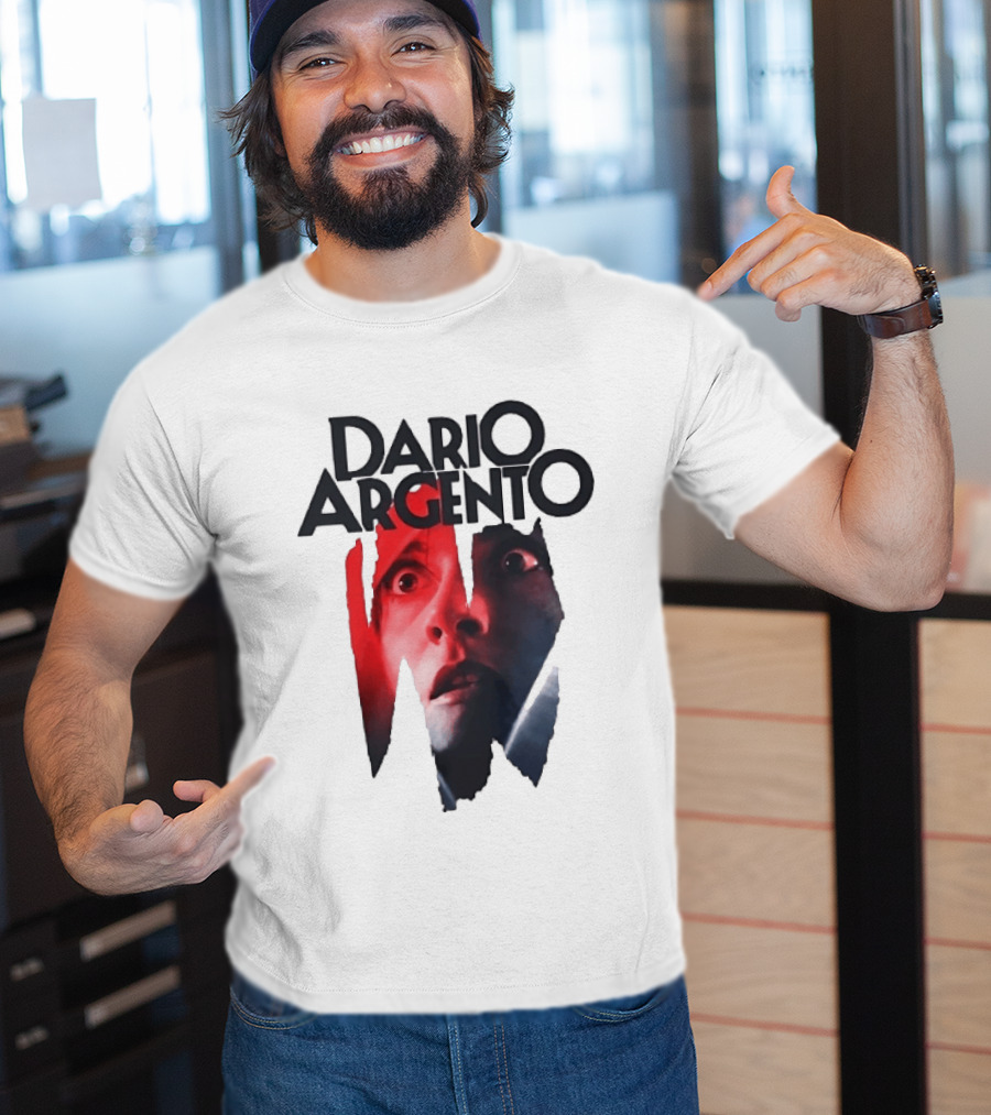 Dario Argento Horror Film Director Giallo Thriller Iconic Face T-Shirt