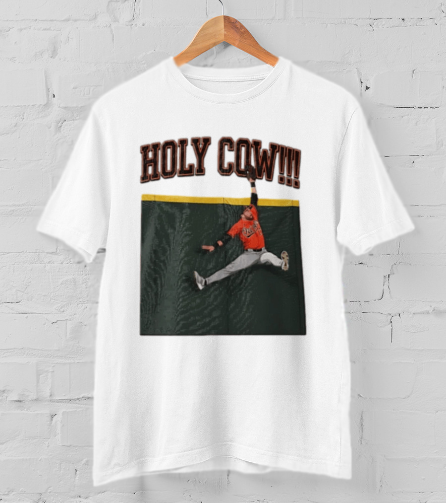 Holy Cow Colton Cowser Baltimore Orioles Catch 2026 T-Shirt