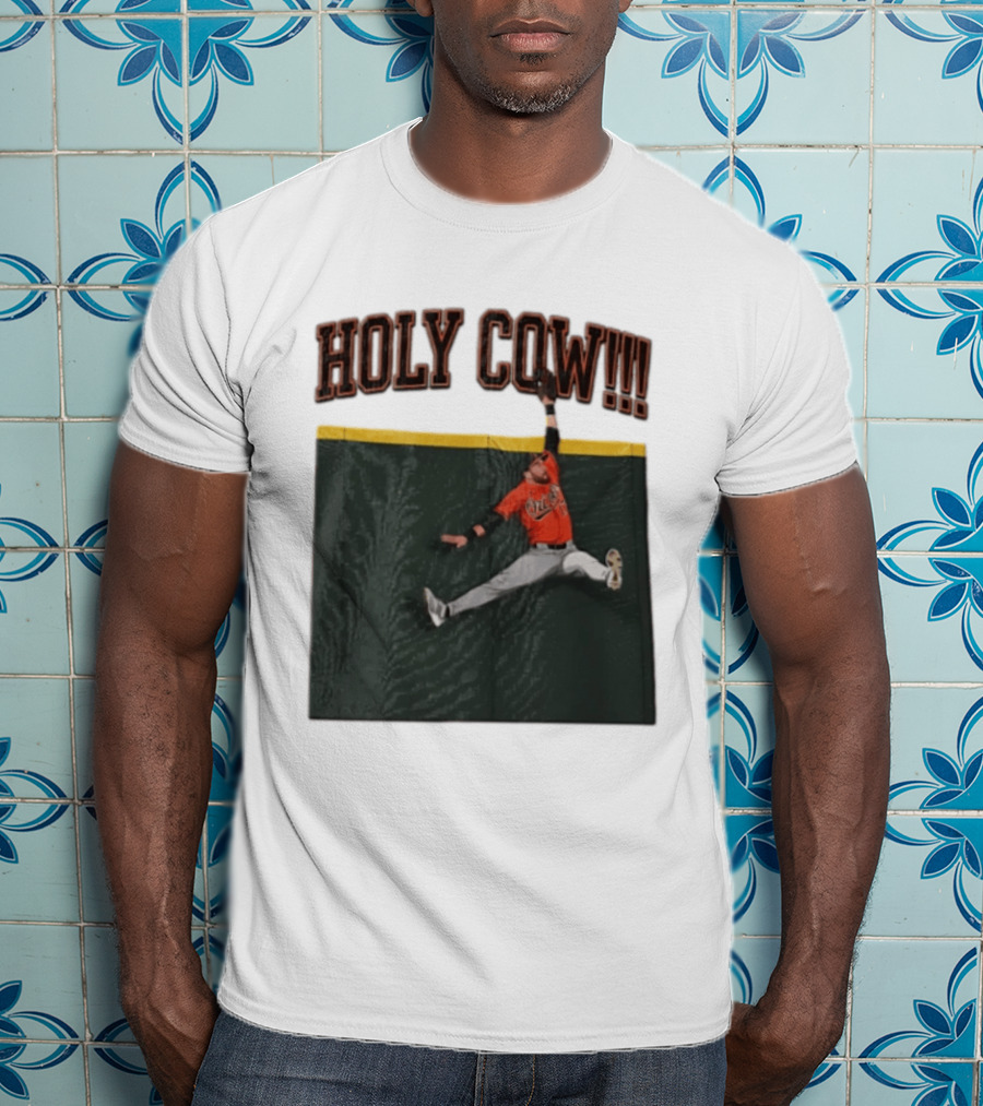 Holy Cow Colton Cowser Baltimore Orioles Catch 2026 T-Shirt