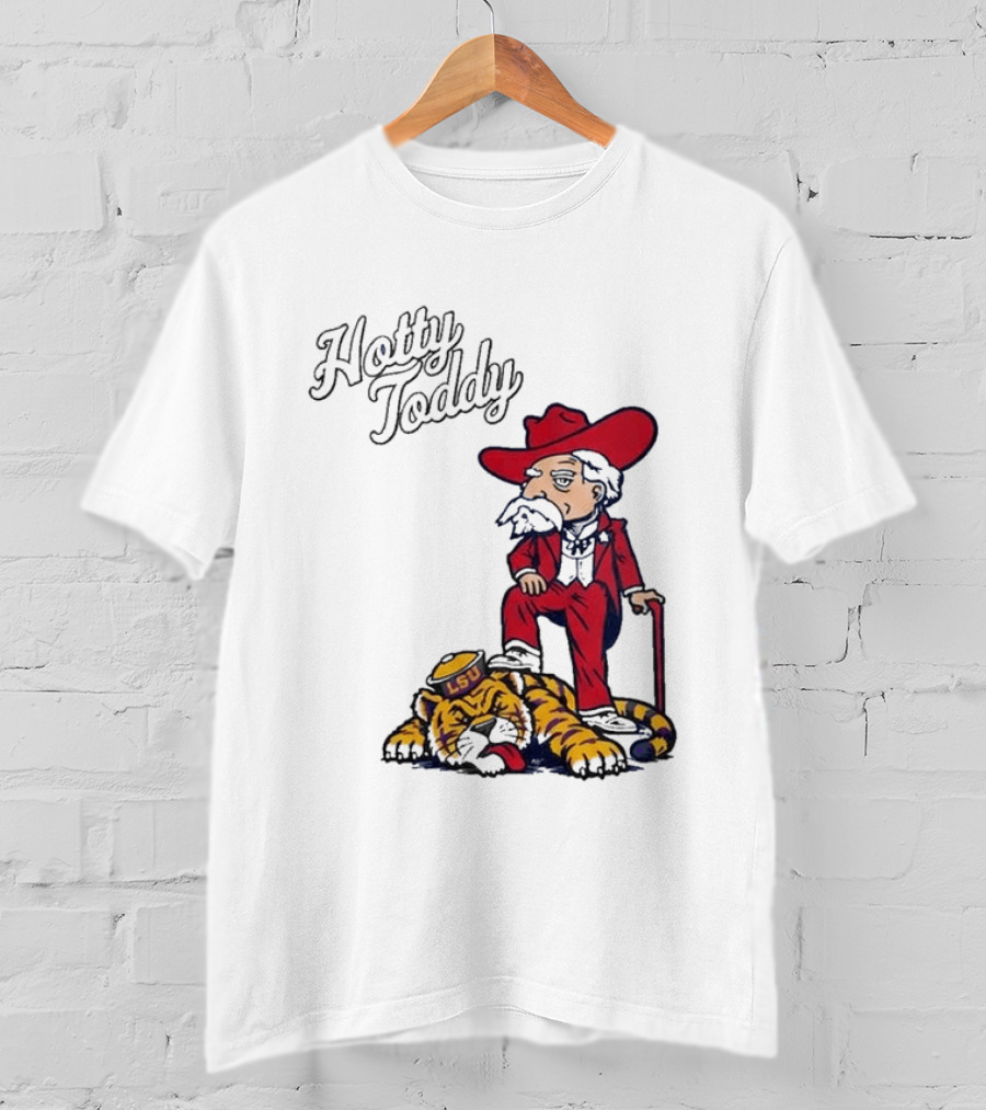 Hotty Toddy Ole Miss Mascot Triumph Over LSU Tiger 2026 T-Shirt