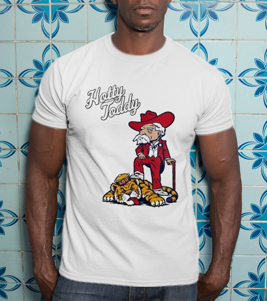 Hotty Toddy Ole Miss Mascot Triumph Over LSU Tiger 2026 T-Shirt