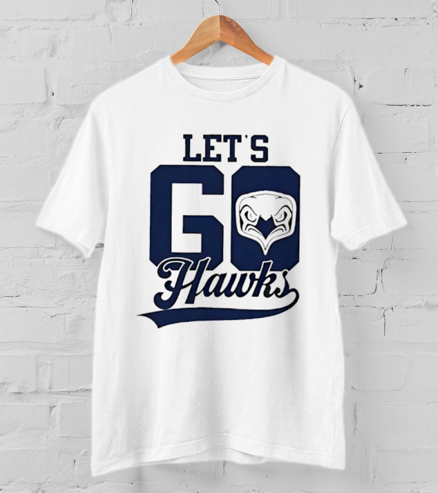 Let's Go Hawks Sports Team Cheer Owl T-Shirt