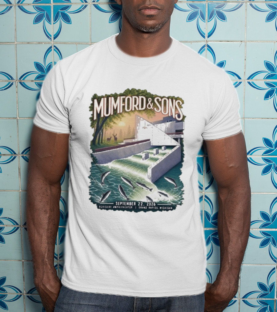 Mumford & Sons September 22 2026 Grand Rapids Michigan Acrisure Amphitheater T-Shirt