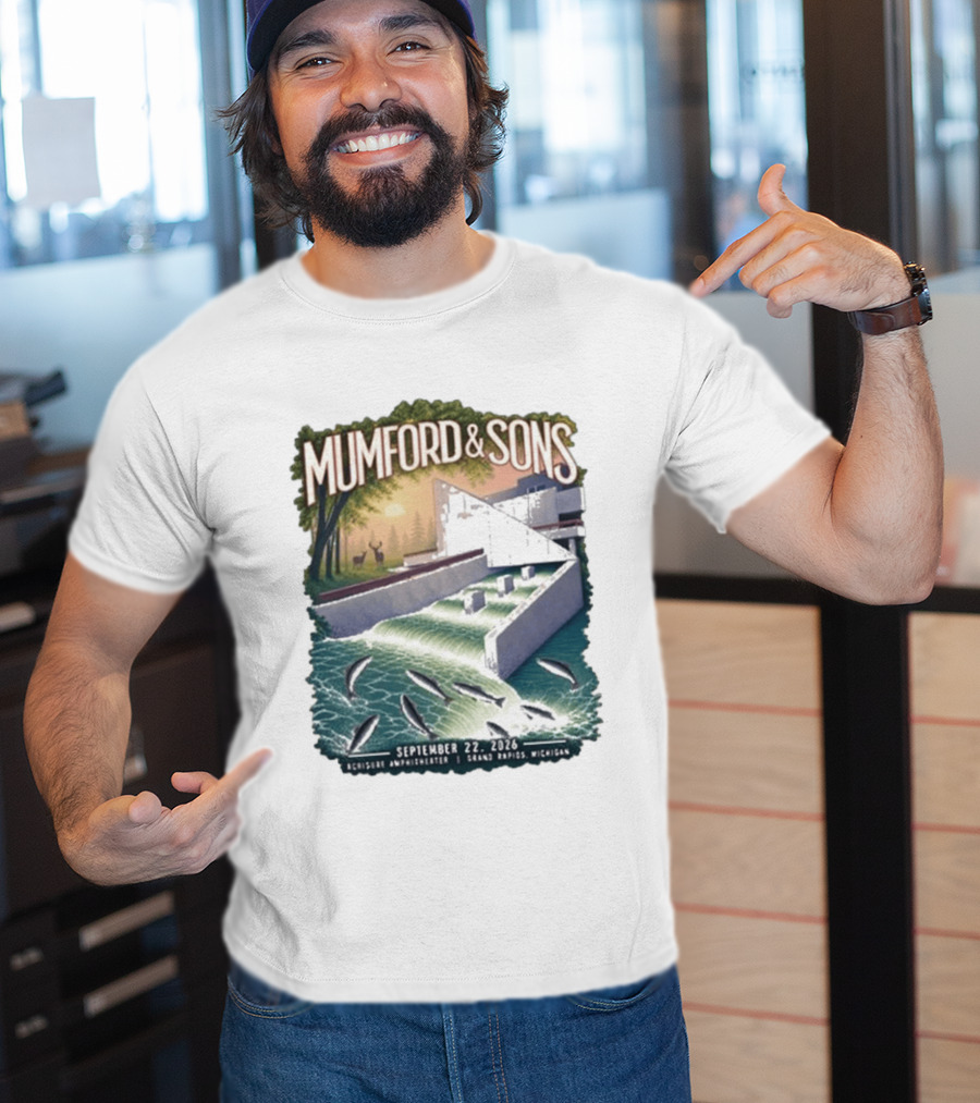 Mumford & Sons September 22 2026 Grand Rapids Michigan Acrisure Amphitheater T-Shirt