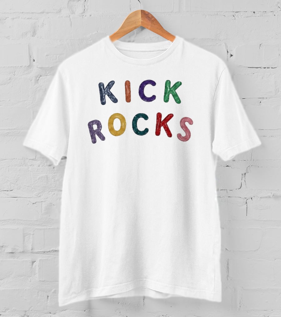 Sophie Cunningham Kick Rocks Colorful Letters T-Shirt