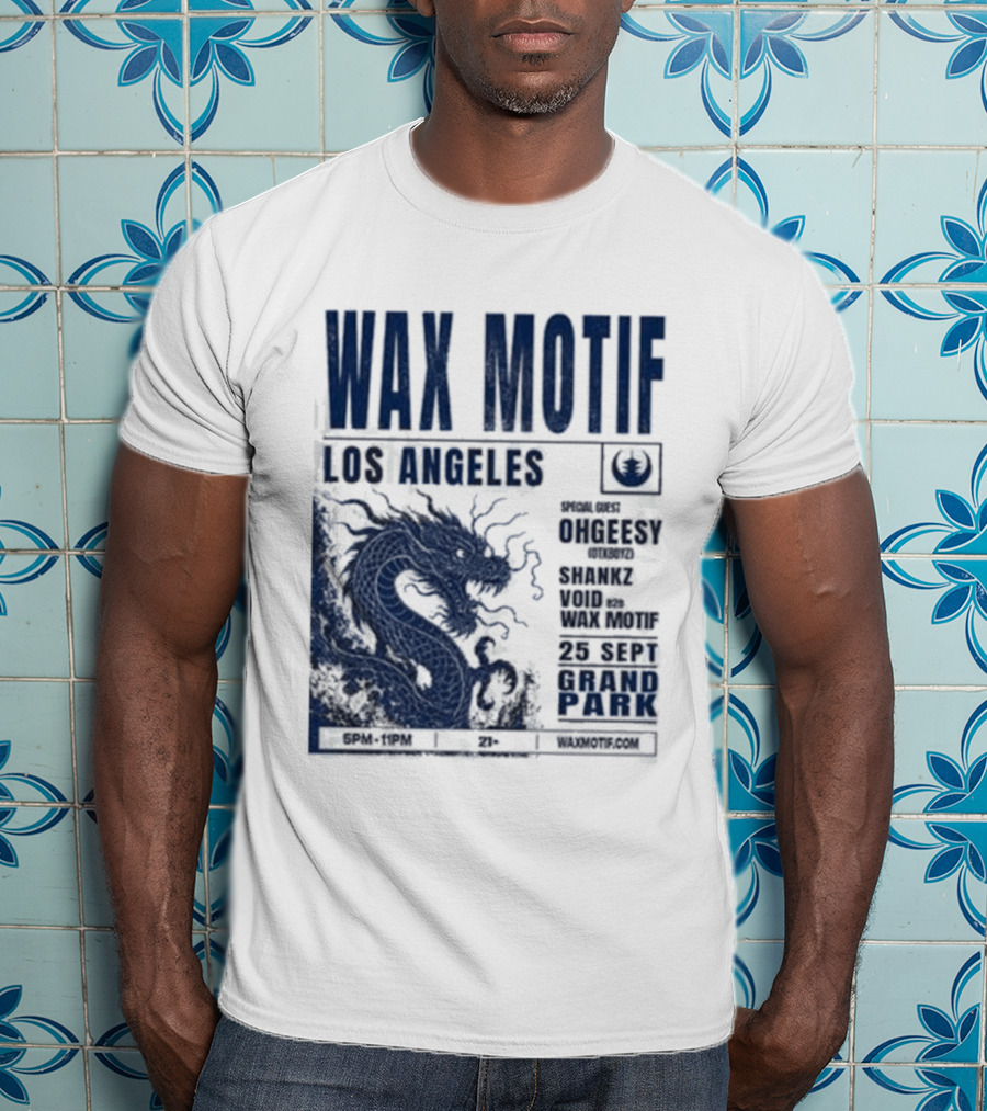 Wax Motif Los Angeles Grand Park Event With Ohgeesy September 25 2026 Dragon T-Shirt