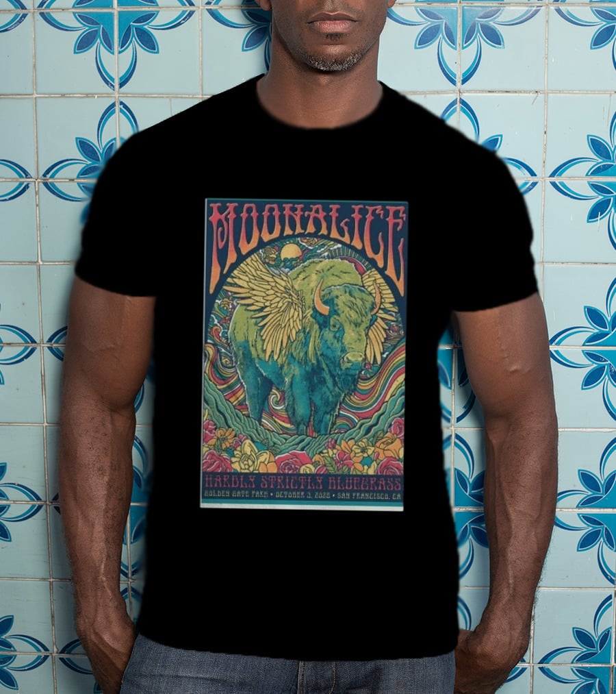 Moonalice Hardly Strictly Bluegrass Golden Gate Park October 3 2026 San Francisco CA T-Shirt