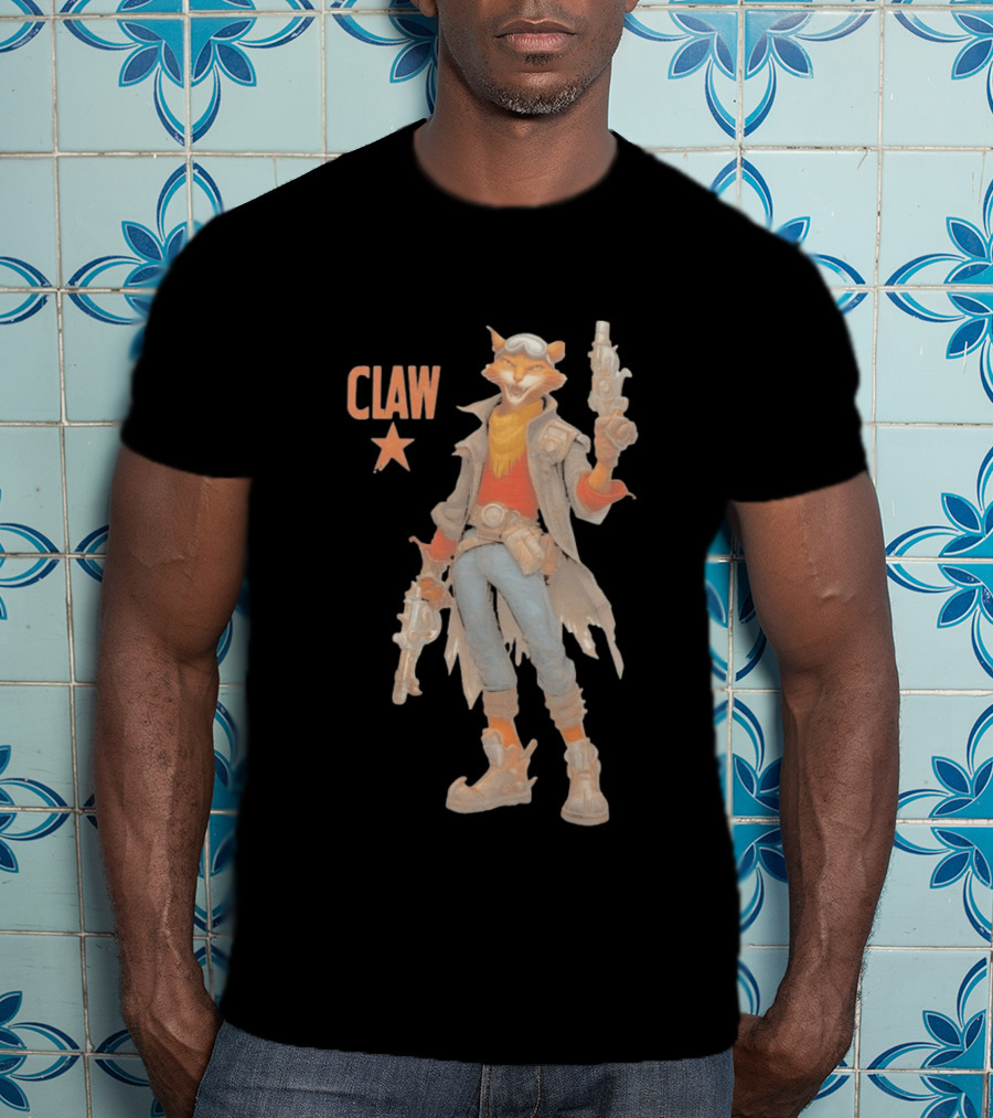 Captain Claw Star Cat With Dual Blasters And Goggles T-Shirt