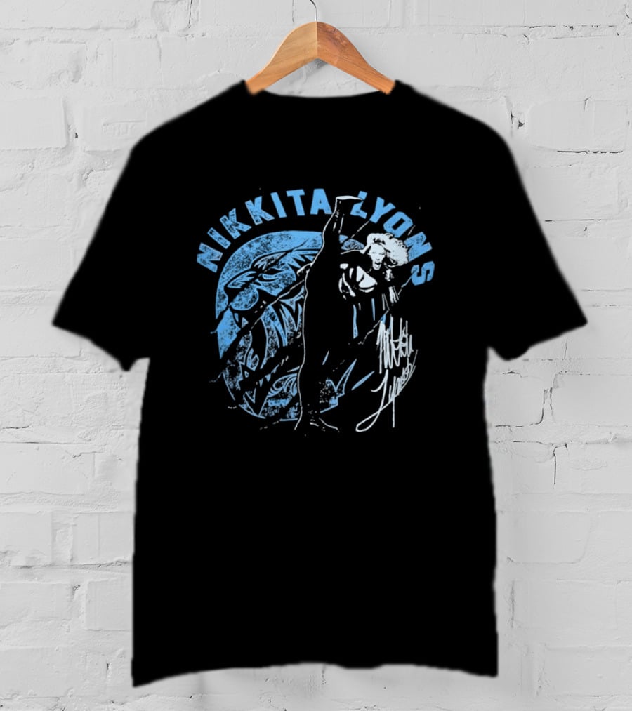 Nikkita Lyons Distressed Wrestling Signature T-Shirt