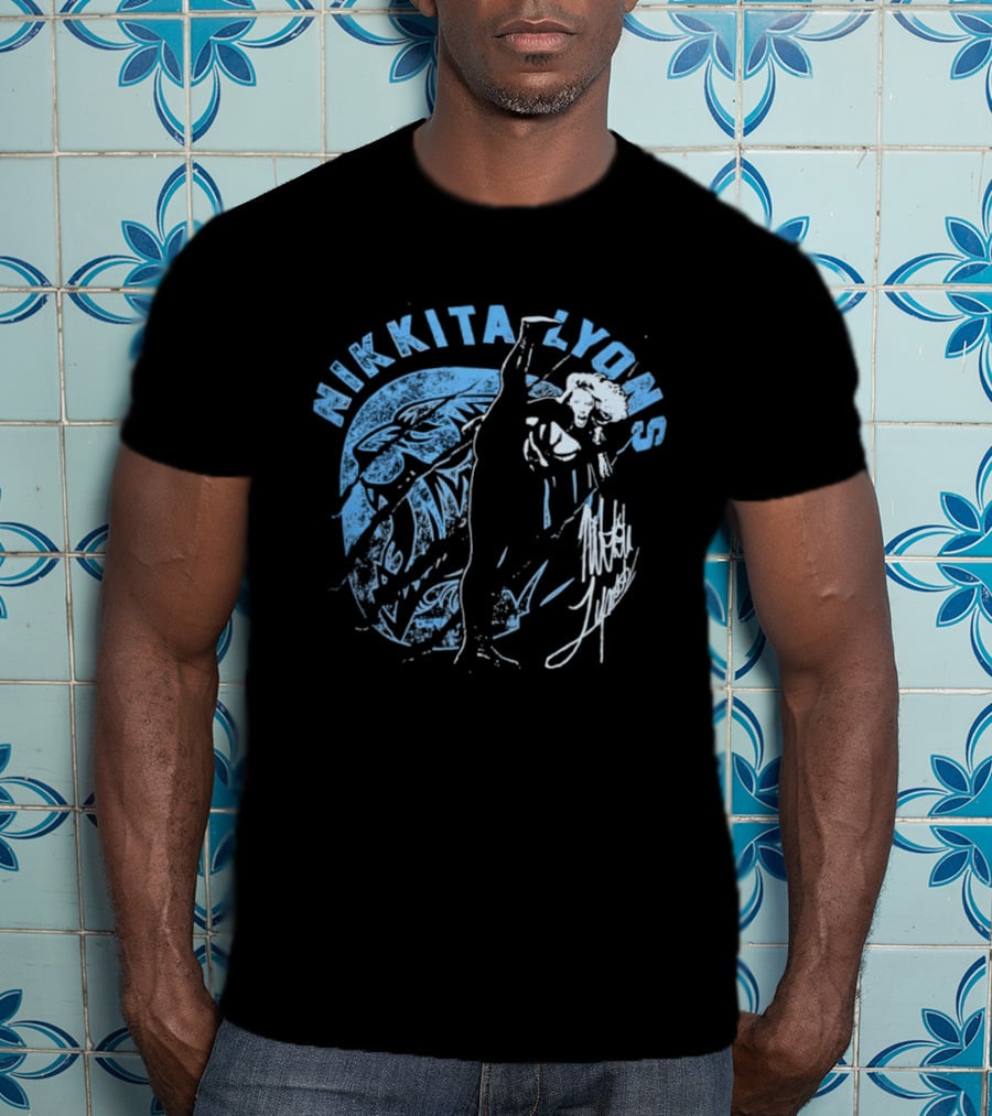 Nikkita Lyons Distressed Wrestling Signature T-Shirt
