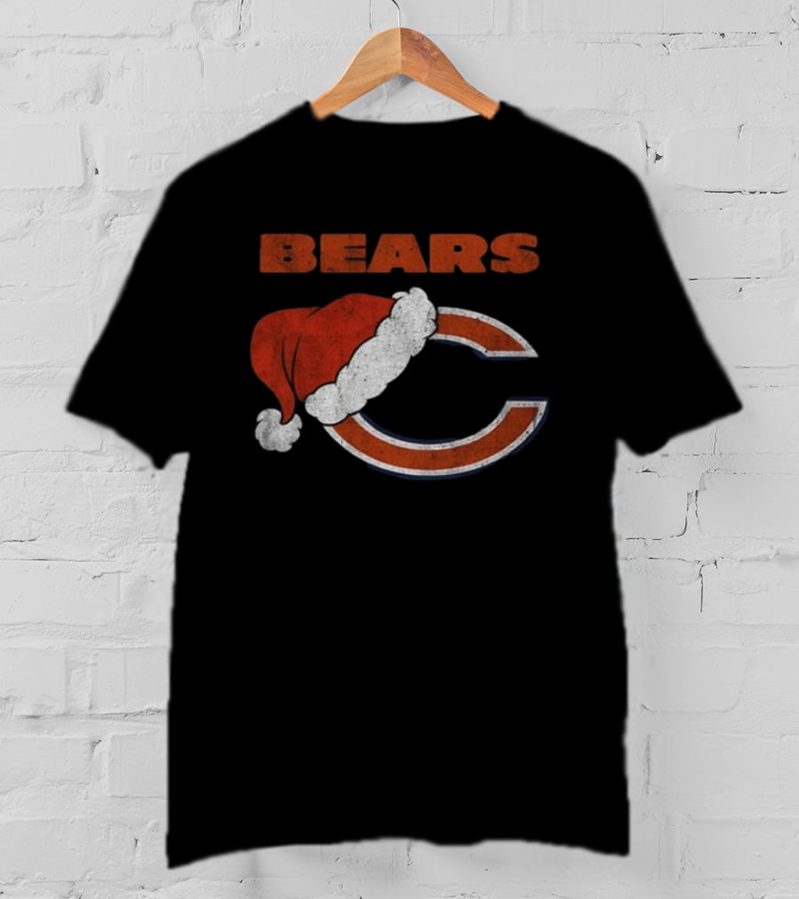 Chicago Bears Santa Hat Christmas 2026 T-Shirt
