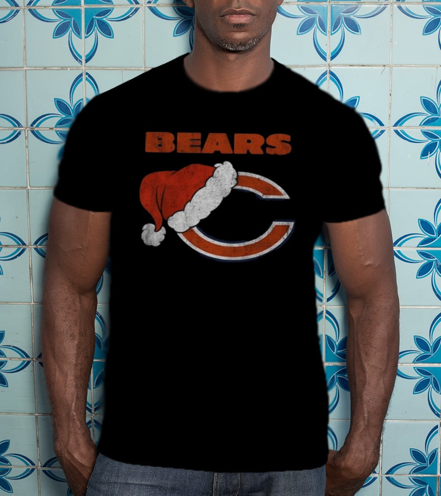 Chicago Bears Santa Hat Christmas 2026 T-Shirt