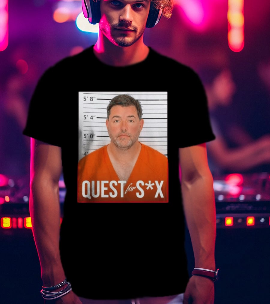 Quest For SX Shot Funny Prison Lineup T-Shirt