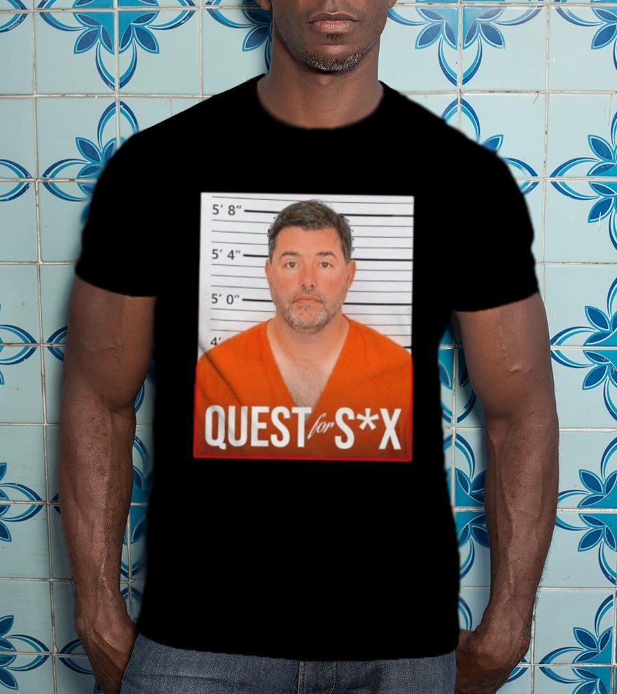 Quest For SX Shot Funny Prison Lineup T-Shirt