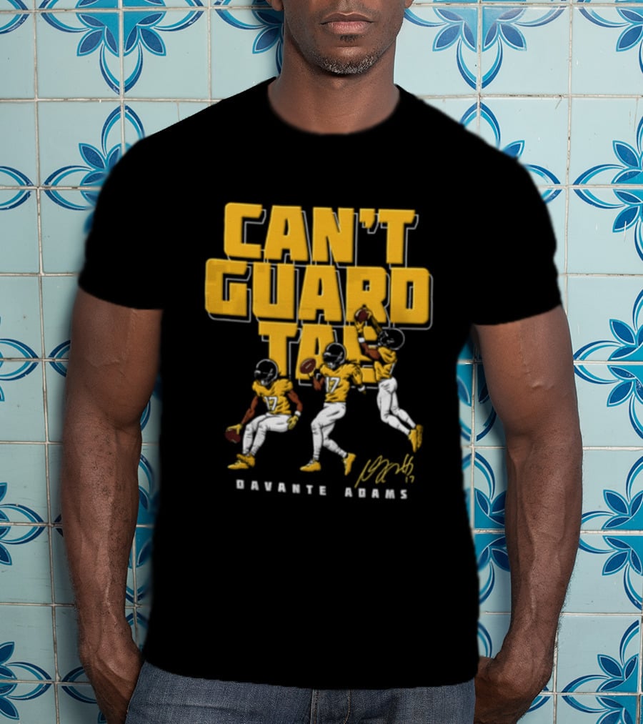 Can't Guard Tae 17 Davante Adams NFLPA Football Player Catching Throwing Ball T-Shirt