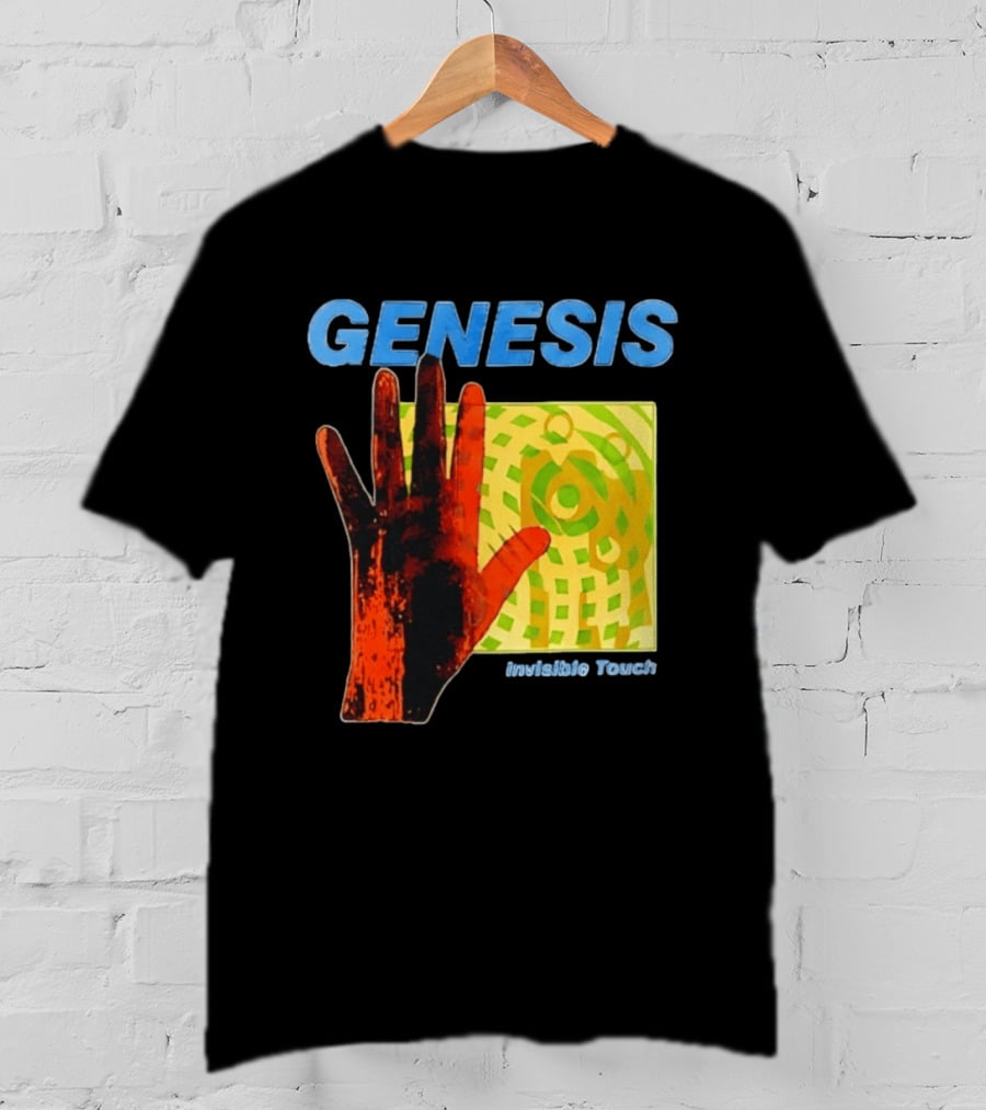 Genesis Invisible Touch Band Progressive Rock Album Cover Hand T-Shirt