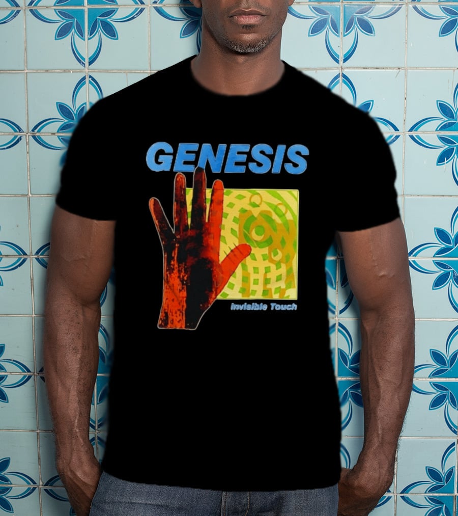 Genesis Invisible Touch Band Progressive Rock Album Cover Hand T-Shirt
