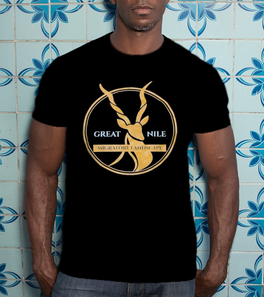 Great Nile Migratory Landscape Antelope T-Shirt