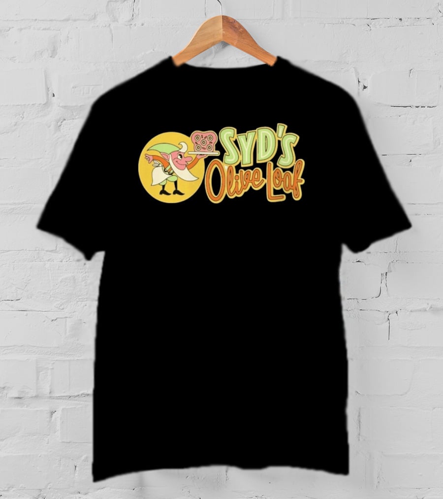 Syd's Olive Loaf Elf Holding Sandwich T-Shirt