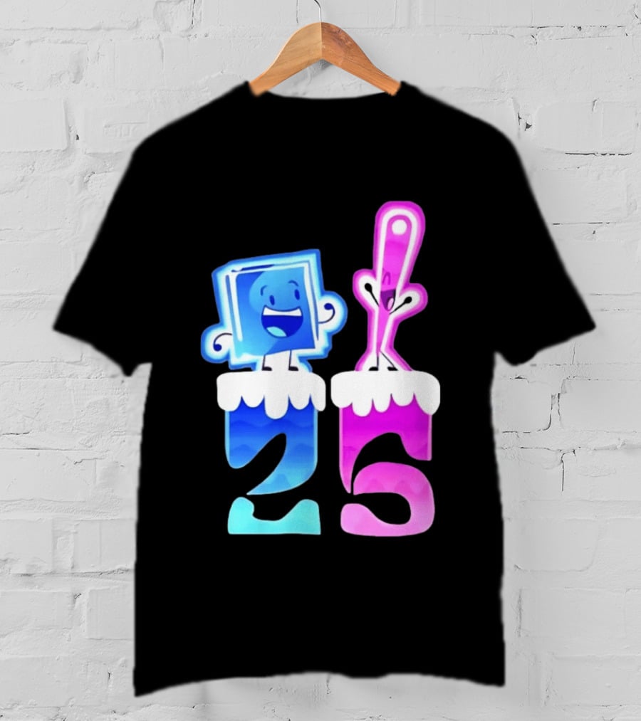 Ice Cube And Needle Battle For Dream Island 25 T-Shirt