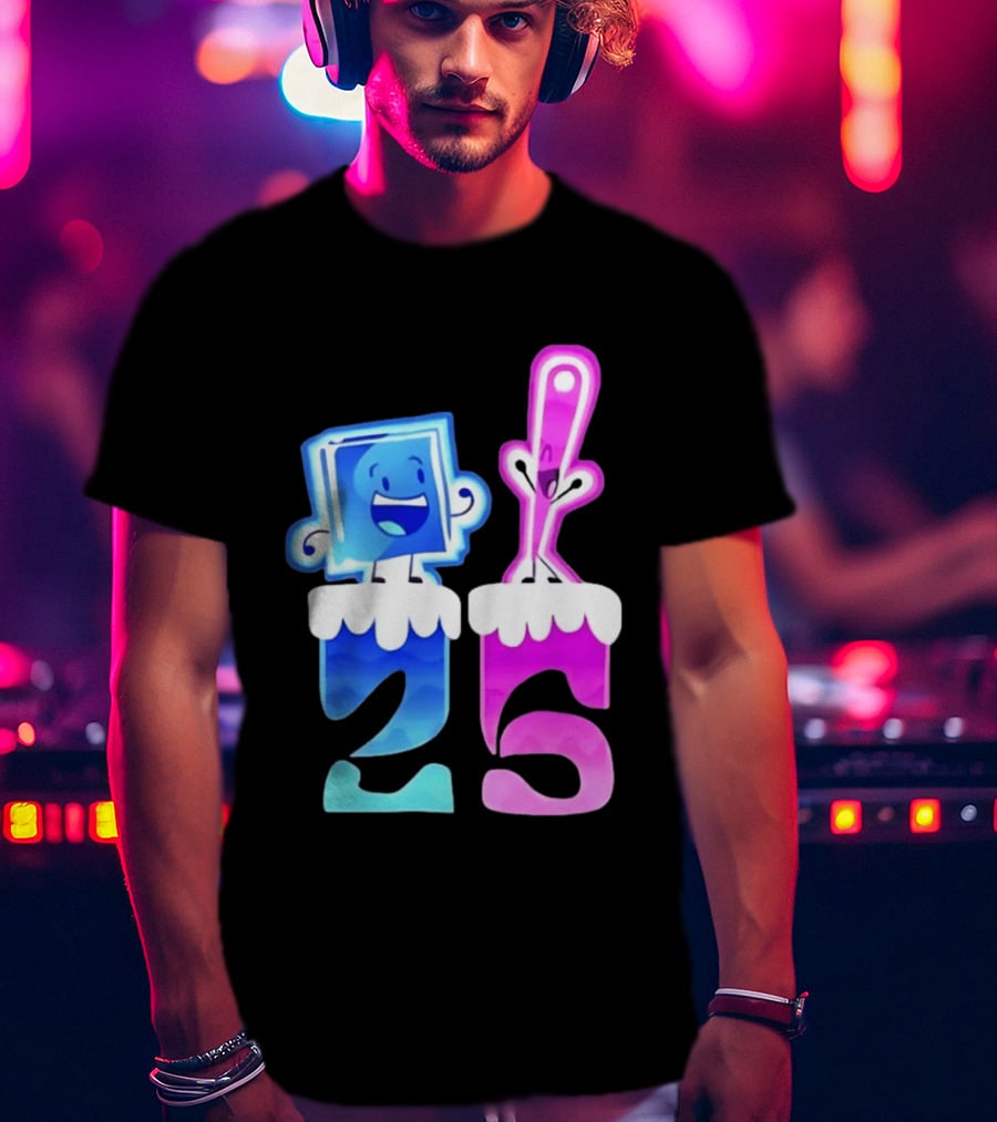 Ice Cube And Needle Battle For Dream Island 25 T-Shirt