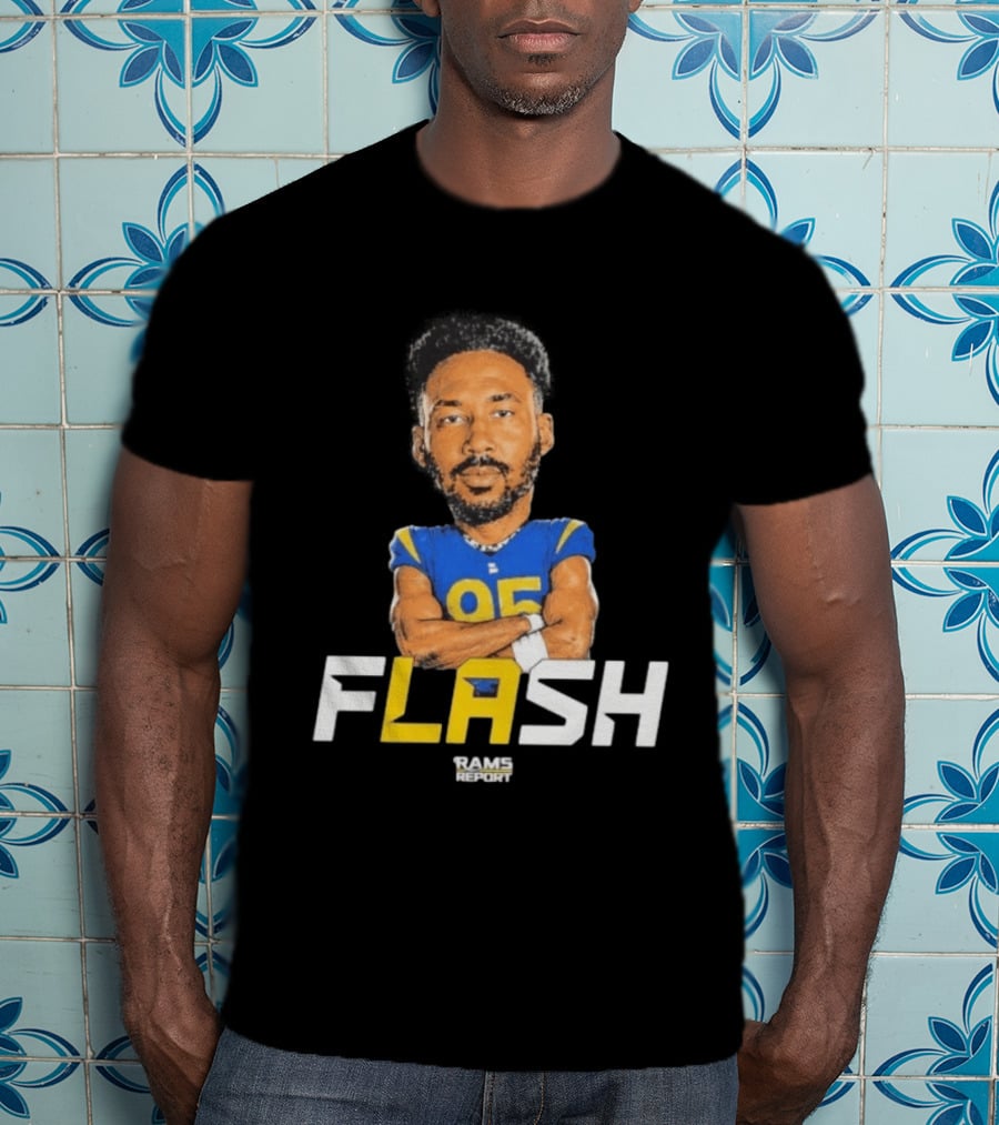 Flash Rams Report Jackson Durham LA Los Angeles Rams T-Shirt