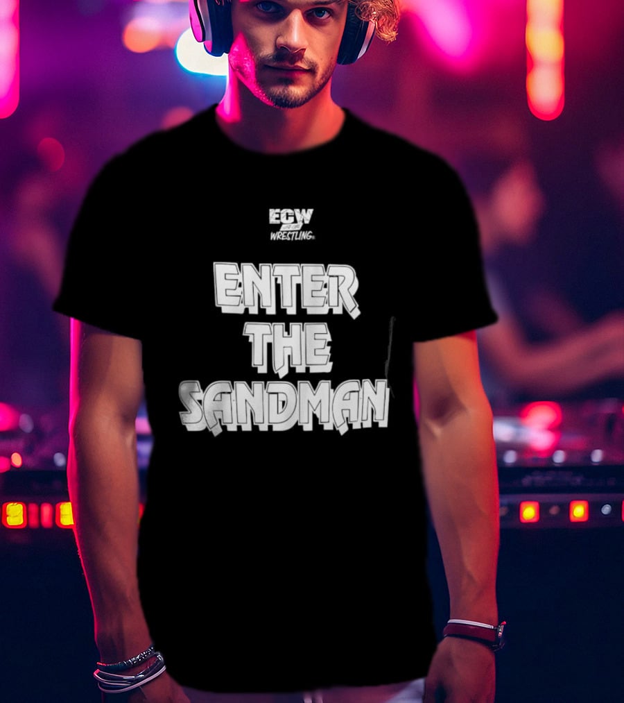 ECW Enter The Sandman Hardcore Wrestling T-Shirt
