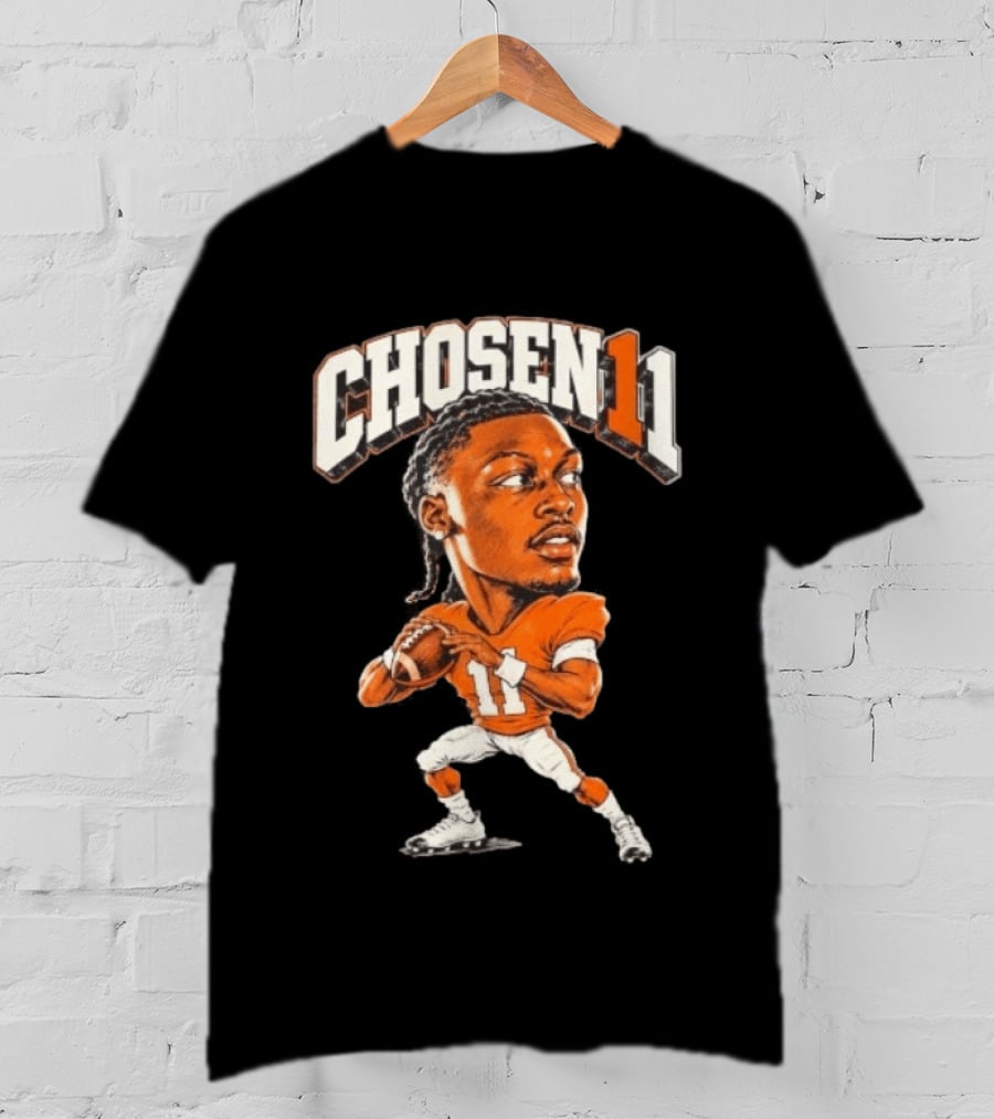 Josh Heupel Chosen11 Tennessee Vols Football Quarterback Caricature T-Shirt
