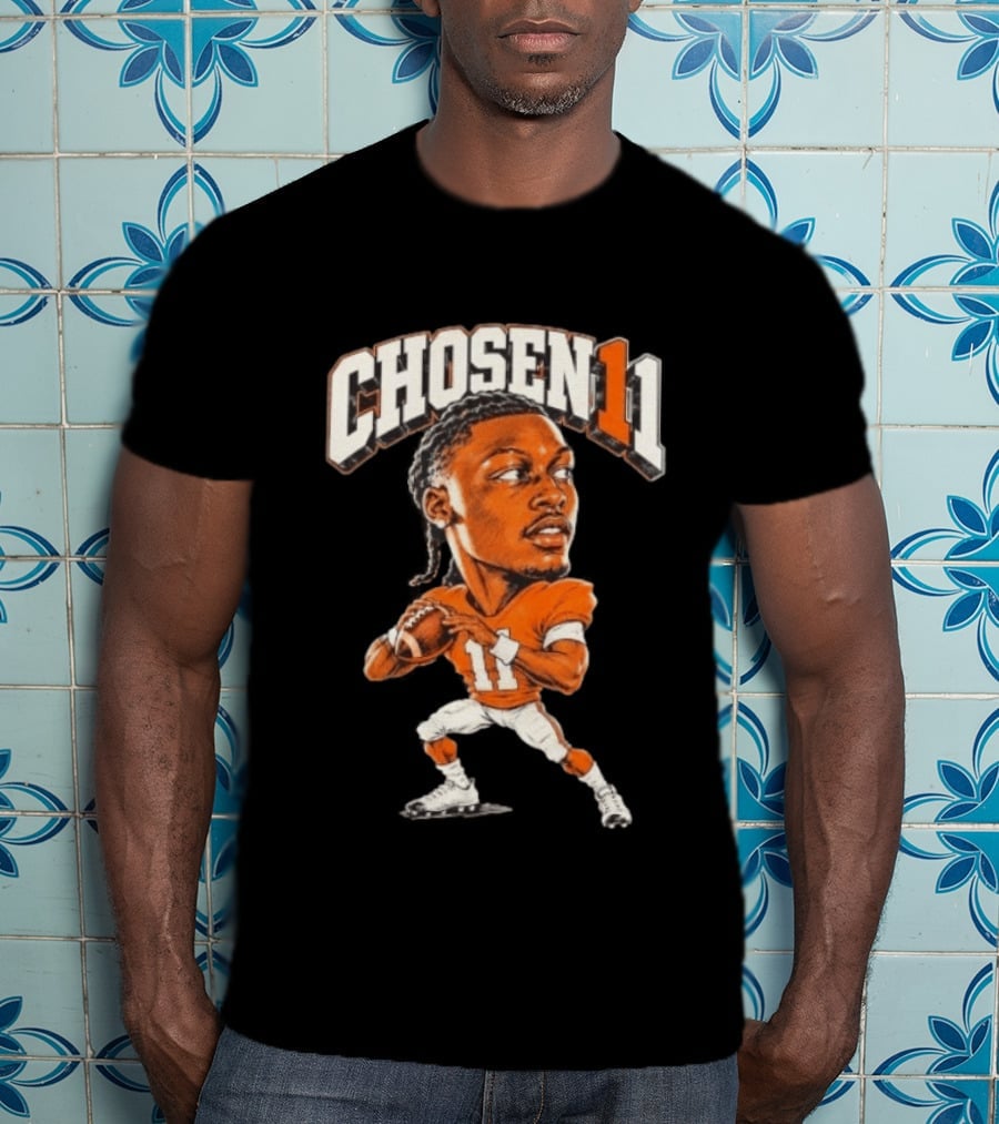 Josh Heupel Chosen11 Tennessee Vols Football Quarterback Caricature T-Shirt