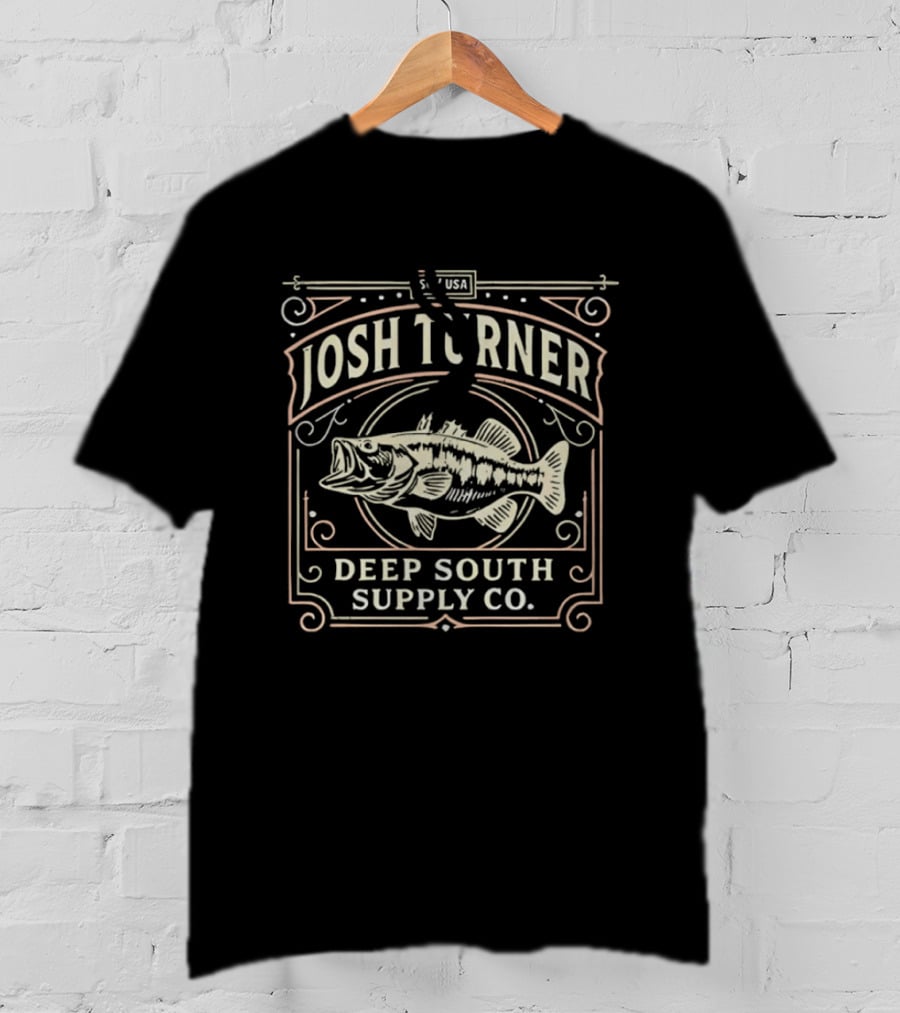 Josh Turner Deep South Supply Co Fishing Bass T-Shirt