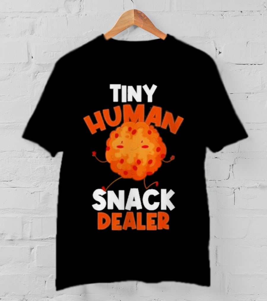 Tiny Human Snack Dealer Cookie Cute Fun Baby Outfit T-Shirt