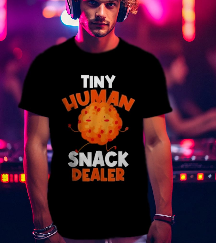 Tiny Human Snack Dealer Cookie Cute Fun Baby Outfit T-Shirt