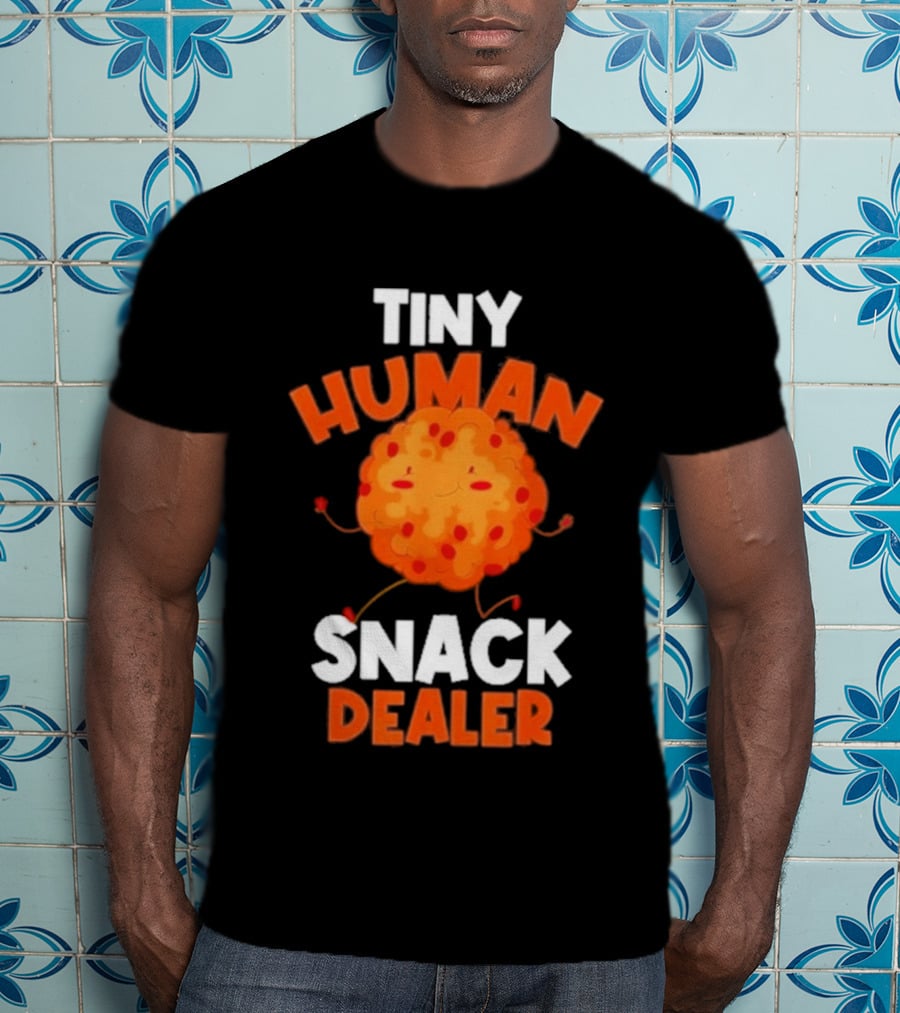 Tiny Human Snack Dealer Cookie Cute Fun Baby Outfit T-Shirt