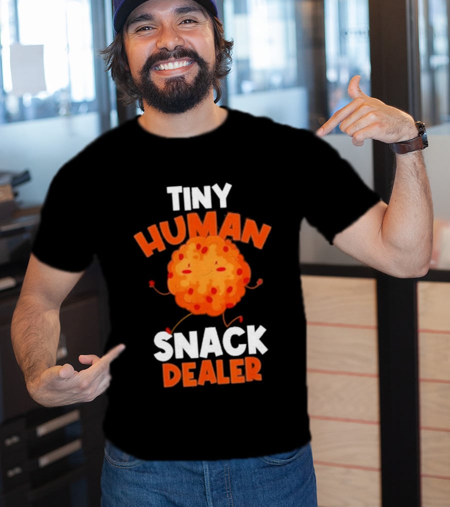 Tiny Human Snack Dealer Cookie Cute Fun Baby Outfit T-Shirt