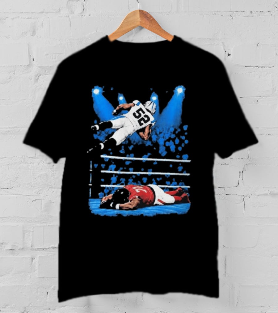 Trevis Gipson 52 Elbow Drop Carolina Vs Atlanta 2026 Football Action T-Shirt
