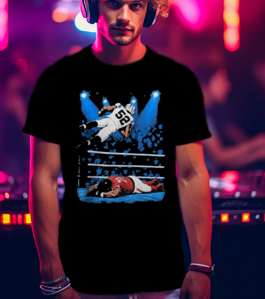 Trevis Gipson 52 Elbow Drop Carolina Vs Atlanta 2026 Football Action T-Shirt