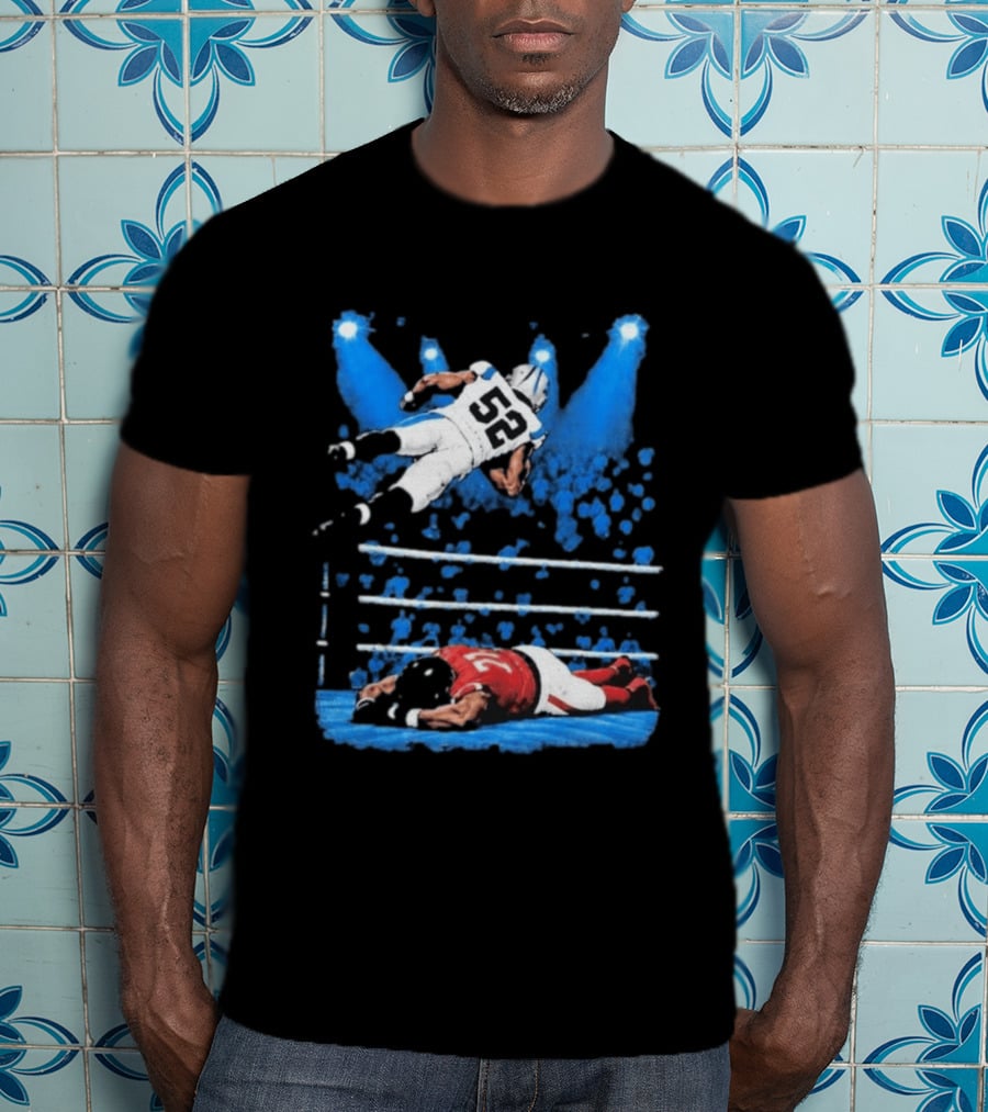 Trevis Gipson 52 Elbow Drop Carolina Vs Atlanta 2026 Football Action T-Shirt
