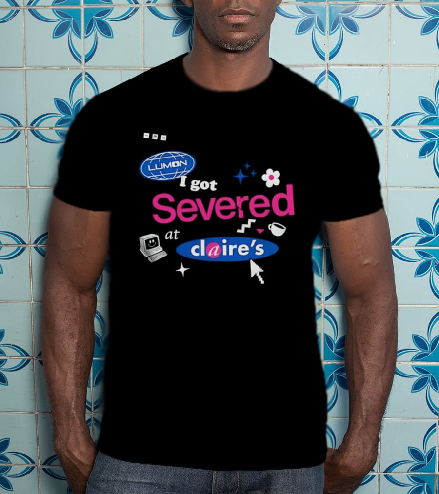 Lumon Severed At Claire's Severance Laptop Coffee Flower Cup Heart Stars T-Shirt